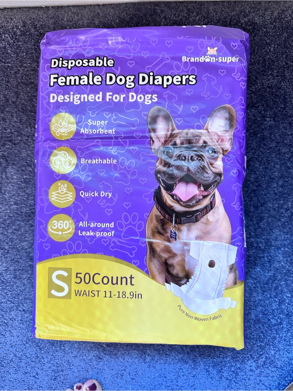 Disposable Female Dog Diapers - Small (50 Count) BRAND NEW!!
